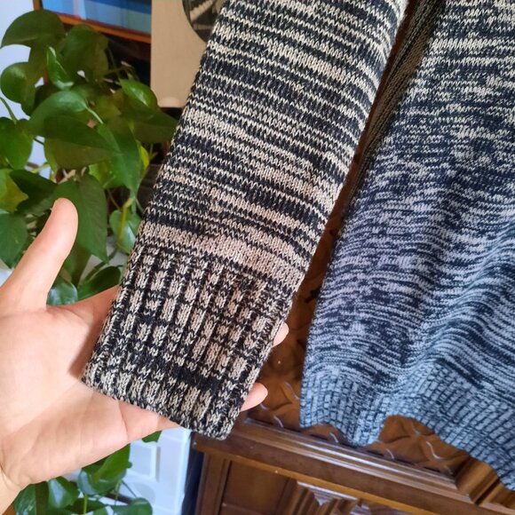 A. BYER Long Sleeve Chunky Knit Sweater Dress w/ Stole NWT! - Gray/Black, Size M - Picture 6 of 16